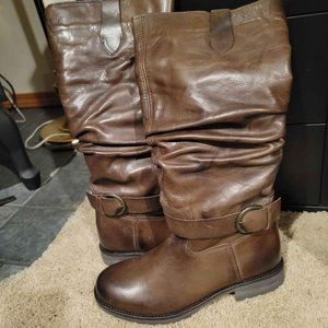 Umberto Raffini Brown Leather 38 Boots